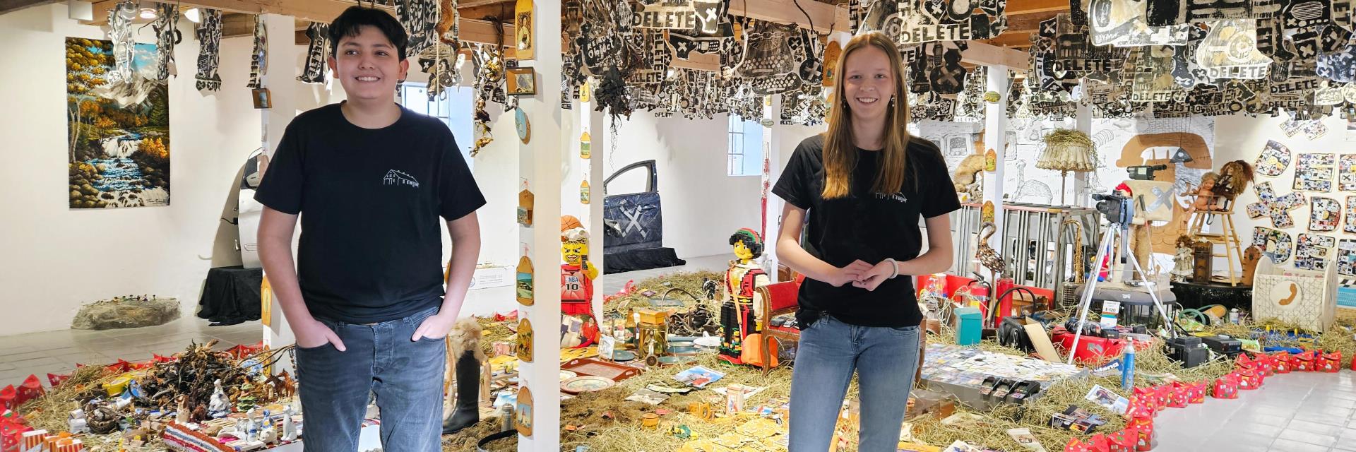 Foto av ungdommene Tord og Marie