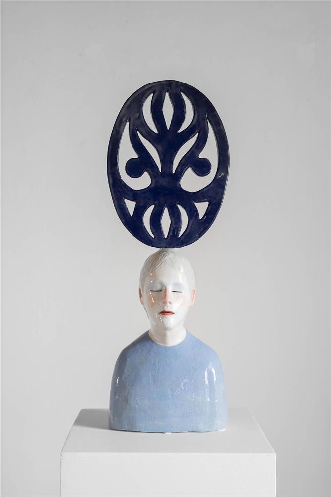 Utstillinga Eit anna landskap / Another Landscape, teinkning, skulptur og måleri av Robin Danielsson, 2024 - Klikk for stort bilete