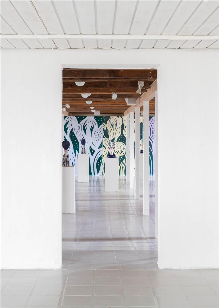 Utstillinga Eit anna landskap / Another Landscape, teinkning, skulptur og måleri av Robin Danielsson, 2024 - Klikk for stort bilete