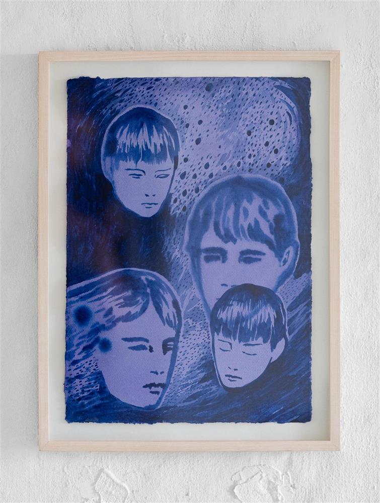 Utstillinga Eit anna landskap / Another Landscape, teinkning, skulptur og måleri av Robin Danielsson, 2024 - Klikk for stort bilete